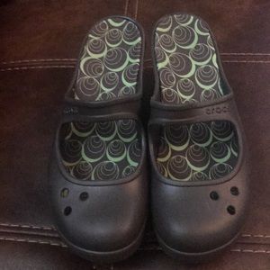 Crocs Heeled Mules -EUC